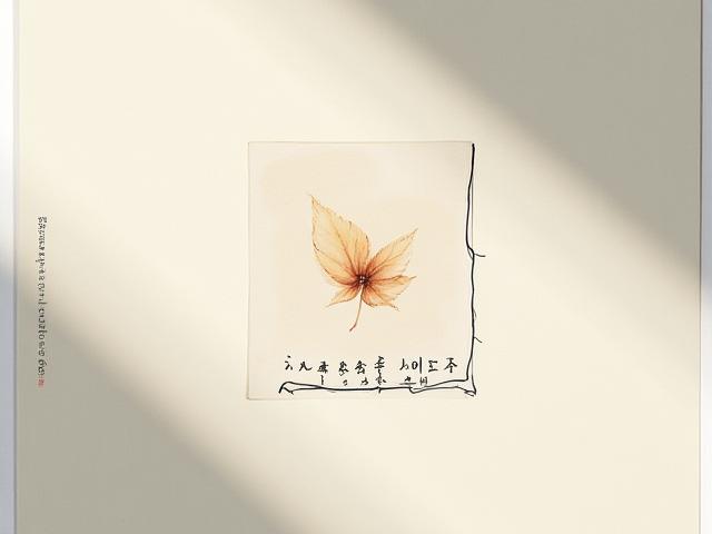 참가자 작품: 그림과 함께 적힌 짧은 시